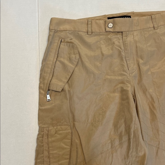 RALPH LAUREN CARGO UTILITY PARACHUTE CARGO PANTS WOMENS SILK BLEND SIZE 10 - Picture 5 of 16